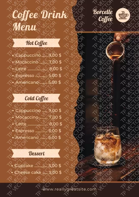 ร้านกาแฟ สไตล์ น้ำตาลส้ม